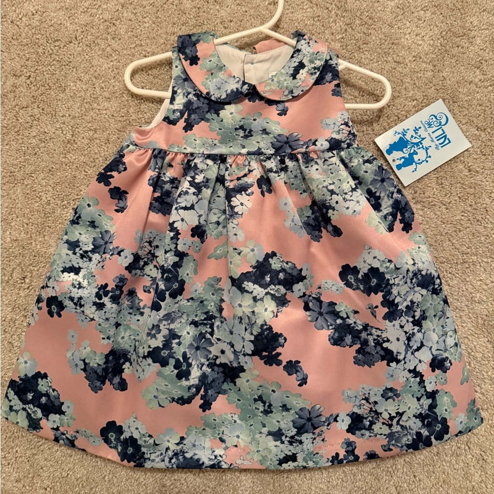 Pink floral Easter dress